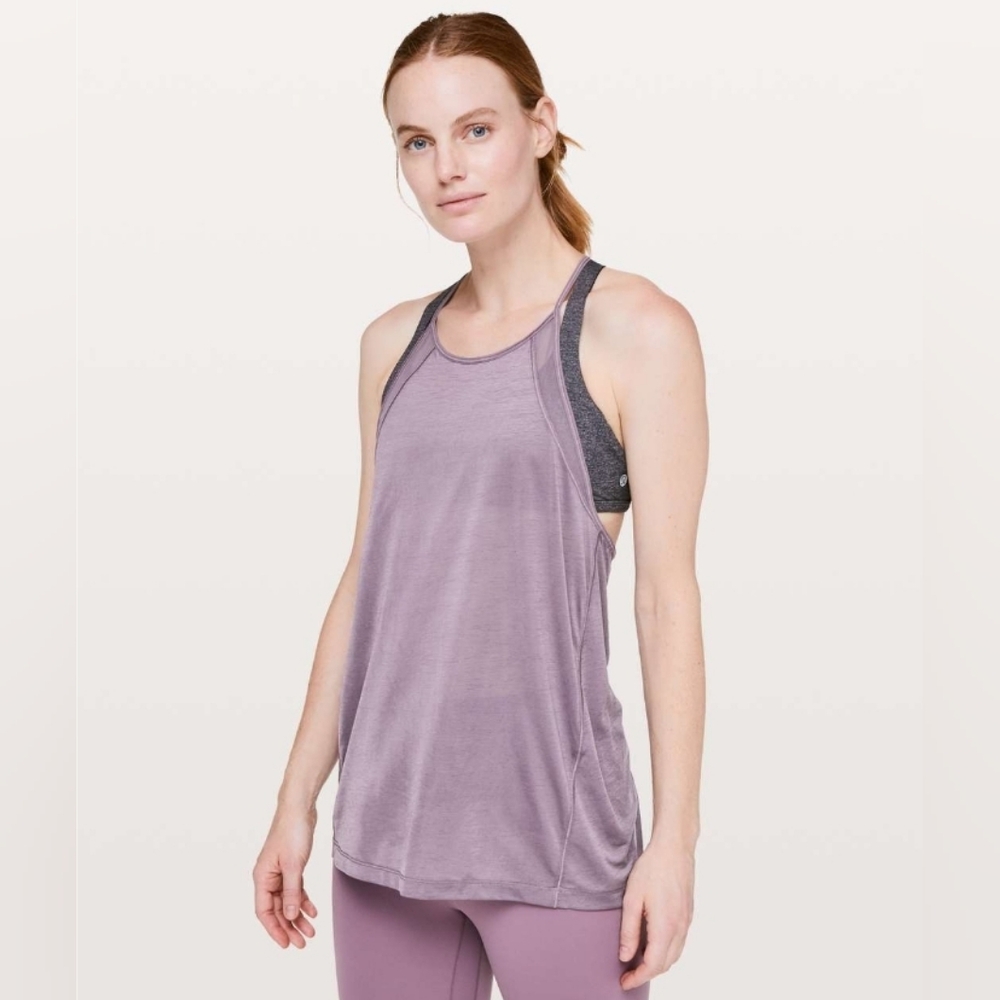 Lululemon Through The Movement Tank Smoked Mulberry Size 6